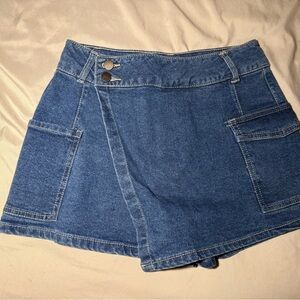 No Boundaries Blue Denim Skort